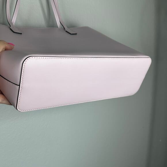 Kate Spade Wright Place Karla Tote 100% Leather Plum Dawn Rioja Large New - Picture 12 of 14